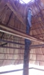 The completed roof from inside.